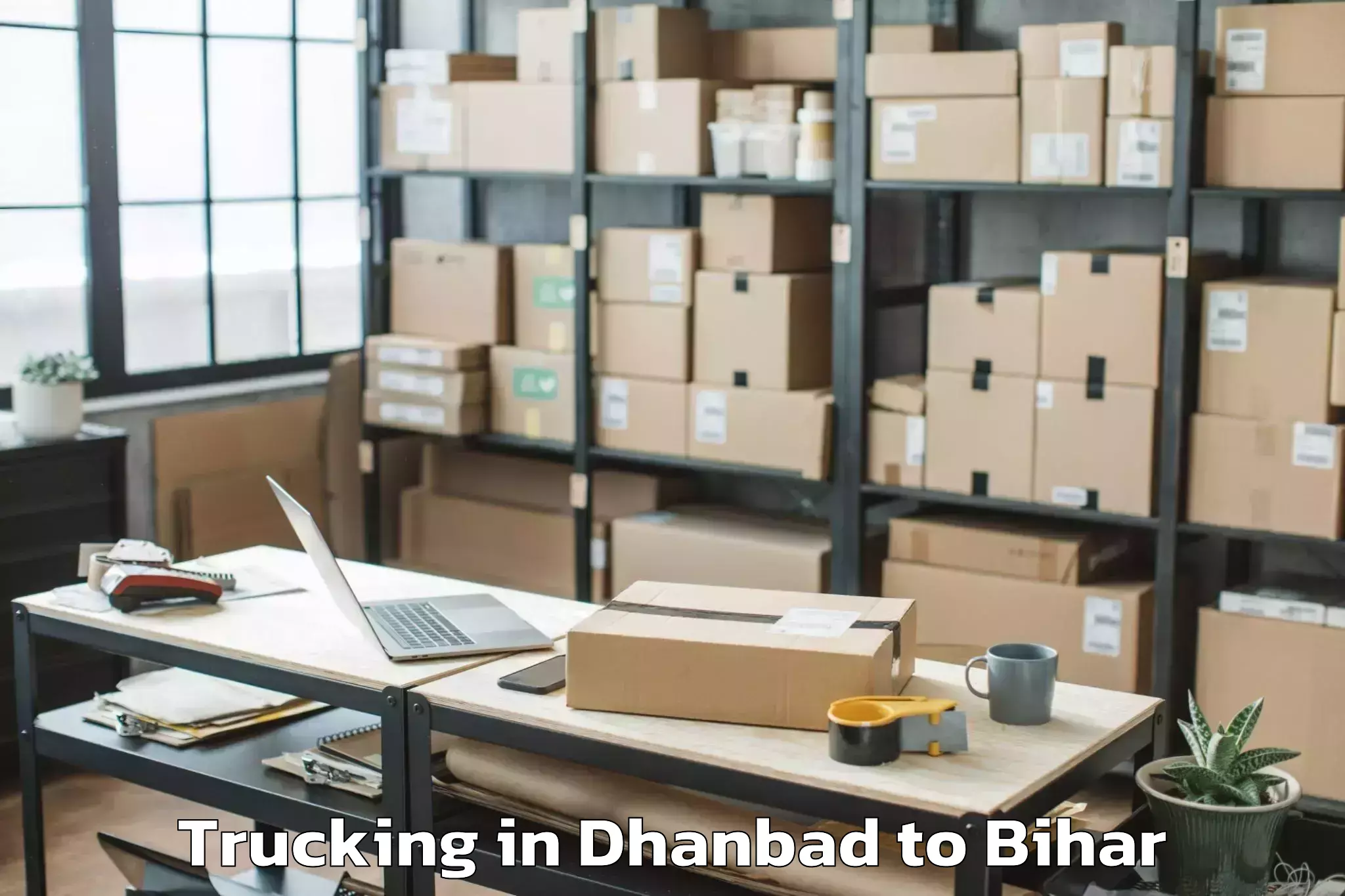 Easy Dhanbad to Saraiya Trucking Booking